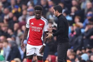 Mikel Arteta provides ominous fitness update on Bukayo Saka for Liverpool clash