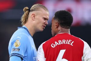 Erling Haaland speaks out on throwing the ball at Gabriel during Arsenal draw vs Manchester City