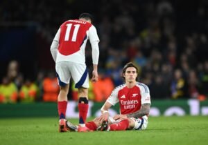 Mikel Arteta ‘worried’ over Riccardo Calafiori injury vs Shakhtar Donetsk