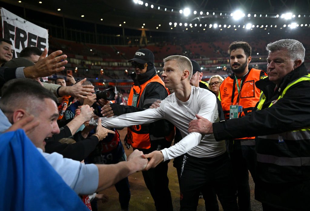 ‘Great guy’ – Arsenal’s Oleksandr Zinchenko praised for heartwarming moment with Shakhtar Donetsk fans