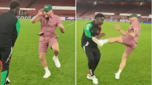 Bukayo Saka sends message to Conor McGregor after UFC star is slammed for Emirates play fight