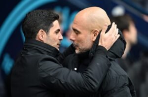 Arsenal boss Mikel Arteta has ‘sympathy’ for Pep Guardiola over facial cuts